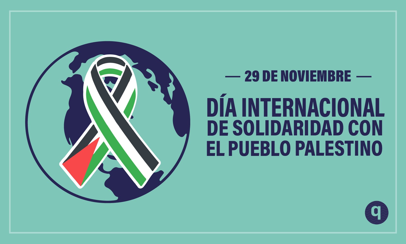 Hoy 30 de septiembre celebramos el Día de la Bandera Palestina