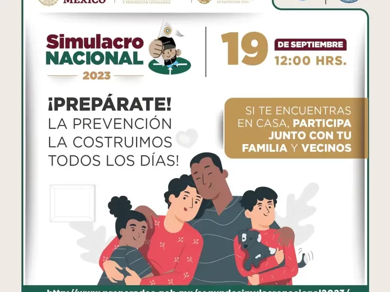 Invita gobierno de BJ a sumarse al segundo Simulacro Nacional 2023
