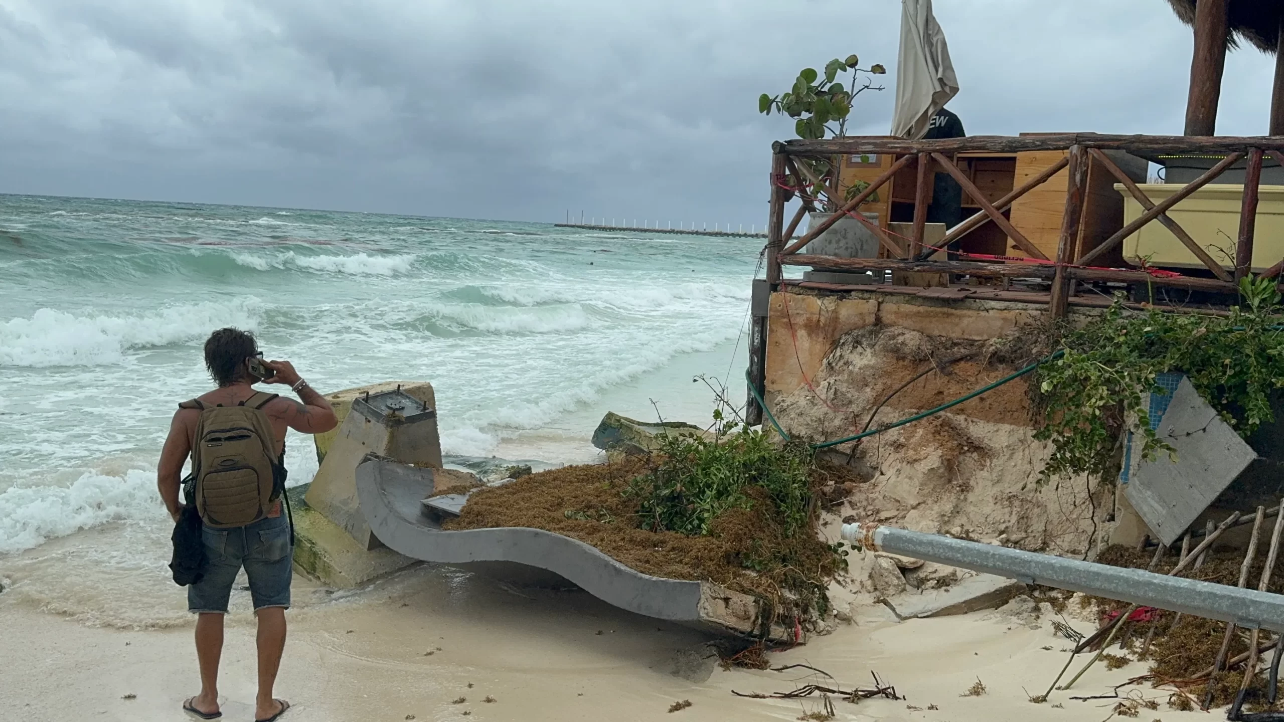 Se incrementa la erosión en litorales en Playa del Carmen